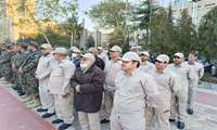 حضور کارکنان سازمان ملی زمین و مسکن در مراسم گرامیداشت هفته بسیج با حضور وزیر راه و شهرسازی